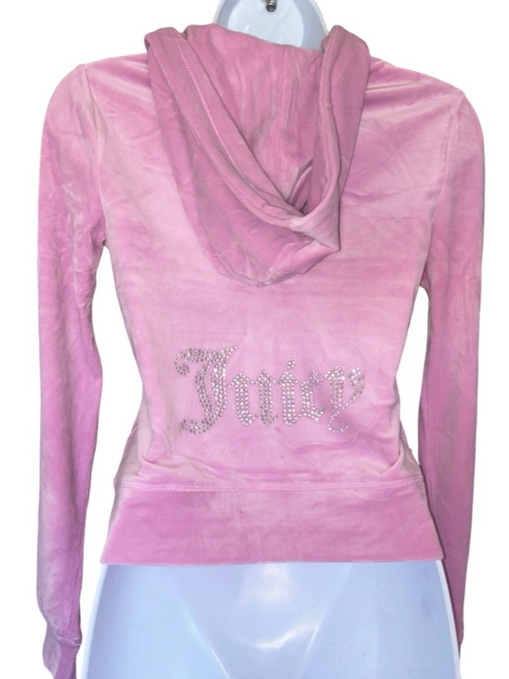 JUICY COUTURE FLORAL BLOOM OG BLING RHINESTONE VELOUR TRACKSUIT SWEATSUIT NWT - Picture 15 of 16